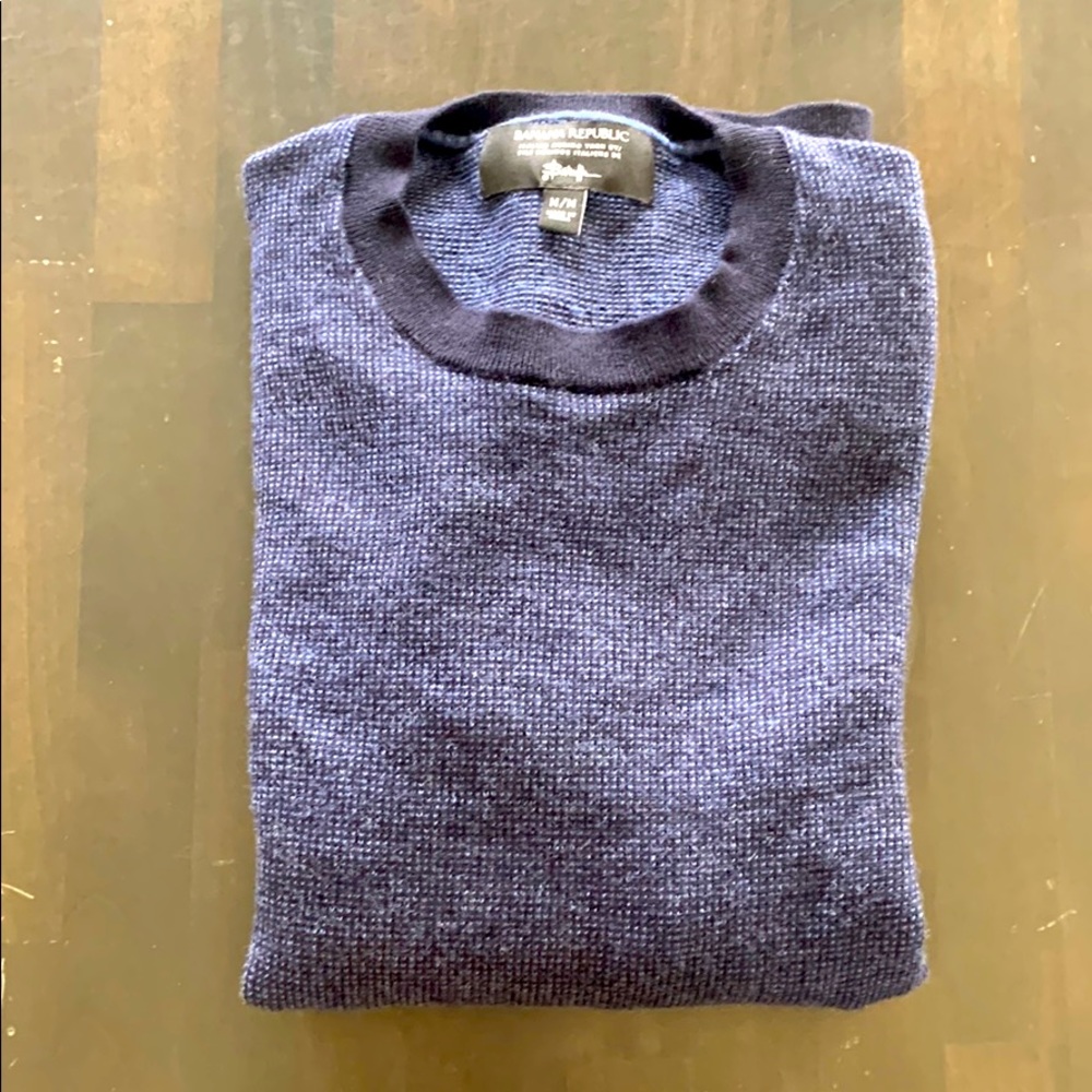Banana Republic - navy crewneck sweater